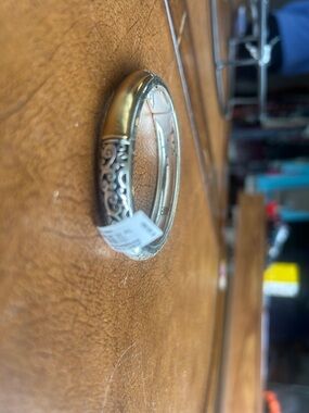 Brighton Two-Tone Scroll Men's Bangle Bracelet